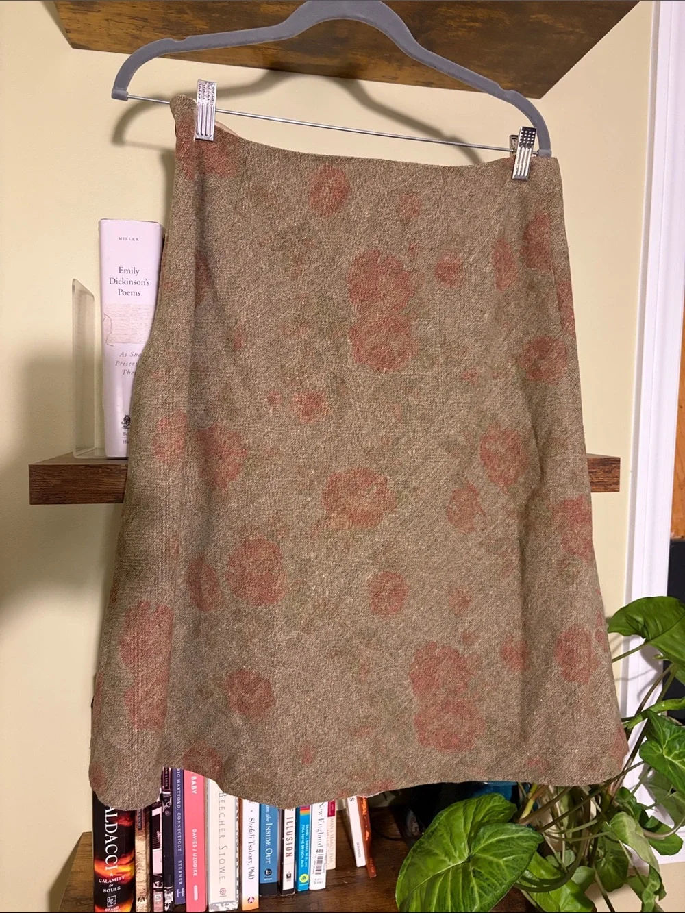 Vintage New York & Company Tweed Floral Mini Skirt